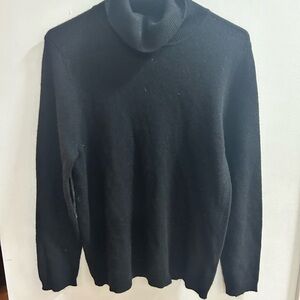 Morgan Taylor Men's Classic Black Turtleneck Cashmere Sweater